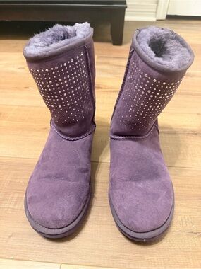 UGG Purple classic Boots with Crystal rhinestone  Accents